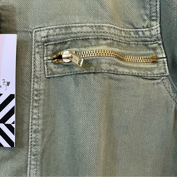 Free People x Sandrine Rose Denim Jumpsuit Army Green Size XS/S - Picture 4 of 10